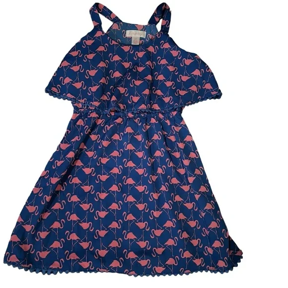 blue flamingo dress Dyrperky SS Dress Baby Blue FLAMINGO  Danef